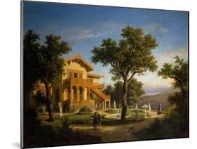 Chalet in Villa Revoltella, 1858, Painting by Eugene Pizzolato-null-Mounted Giclee Print