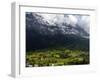 Chalets and Mountains, Grindelwald, Bern, Switzerland, Europe-Richardson Peter-Framed Photographic Print