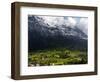 Chalets and Mountains, Grindelwald, Bern, Switzerland, Europe-Richardson Peter-Framed Photographic Print