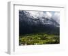 Chalets and Mountains, Grindelwald, Bern, Switzerland, Europe-Richardson Peter-Framed Photographic Print