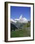 Chalets and Restaurants Below the Matterhorn in Switzerland, Europe-Rainford Roy-Framed Photographic Print
