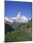 Chalets and Restaurants Below the Matterhorn in Switzerland, Europe-Rainford Roy-Mounted Photographic Print