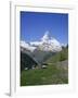 Chalets and Restaurants Below the Matterhorn in Switzerland, Europe-Rainford Roy-Framed Photographic Print