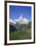 Chalets and Restaurants Below the Matterhorn in Switzerland, Europe-Rainford Roy-Framed Photographic Print