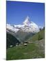 Chalets and Restaurants Below the Matterhorn in Switzerland, Europe-Rainford Roy-Mounted Photographic Print