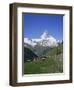 Chalets and Restaurants Below the Matterhorn in Switzerland, Europe-Rainford Roy-Framed Photographic Print