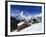 Chalets in a Snowy Landscape with the Matterhorn Peak, Near Zermatt, Swiss Alps, Switzerland-null-Framed Photographic Print