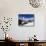 Chalets in a Snowy Landscape with the Matterhorn Peak, Near Zermatt, Swiss Alps, Switzerland-null-Mounted Photographic Print displayed on a wall