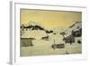 Chalets in Snow-Giovanni Segantini-Framed Giclee Print