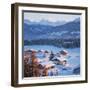 Chalets in the Swiss Alps-Paul Almasy-Framed Photographic Print