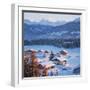 Chalets in the Swiss Alps-Paul Almasy-Framed Photographic Print