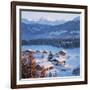 Chalets in the Swiss Alps-Paul Almasy-Framed Photographic Print