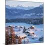 Chalets in the Swiss Alps-Paul Almasy-Mounted Photographic Print