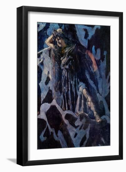 Chaliapin Fyodor in Arrigo Boito's opera 'Mefistofele'-Aleksandr Jakovlevic Golovin-Framed Giclee Print