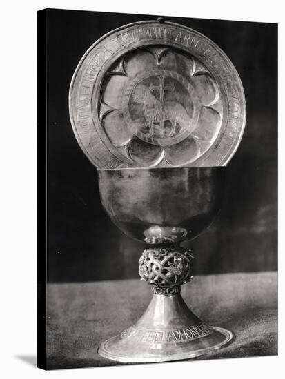 Chalice and Eucharist Plate, Belonging to the Abbot Pelage End 12th Beginning 13th Century-null-Stretched Canvas