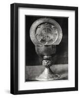 Chalice and Eucharist Plate, Belonging to the Abbot Pelage End 12th Beginning 13th Century-null-Framed Giclee Print