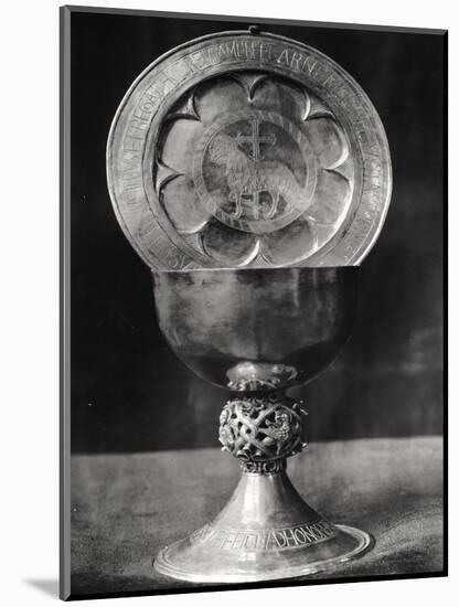 Chalice and Eucharist Plate, Belonging to the Abbot Pelage End 12th Beginning 13th Century-null-Mounted Giclee Print