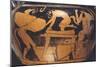 Chalice-Shaped Krater, Showing Sileni Squashing Grapes-null-Mounted Giclee Print