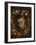 Chalice Surrounded by Flowers and Fruits (Oil on Canvas)-Bartolomeo Perez-Framed Giclee Print