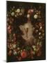 Chalice Surrounded by Flowers and Fruits (Oil on Canvas)-Bartolomeo Perez-Mounted Giclee Print