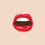 Illustration. Sexy Lips-Chalintra B-Framed Art Print