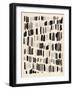 Chalk and Flint I-Annie Warren-Framed Art Print