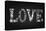 Chalk Art Decorative Letters - LOVE-Ms.Moloko-Stretched Canvas