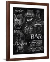 Chalk Beer-bioraven-Framed Art Print