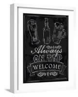 Chalk Beer-bioraven-Framed Art Print