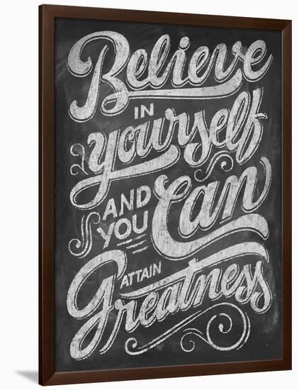 Chalk Belief-Dorothea Taylor-Framed Art Print