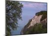 Chalk cliff in the evening, Jasmund National Park, Rügen, Mecklenburg-Western Pomerania, Germany-Michael Jaeschke-Mounted Photographic Print