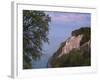 Chalk cliff in the evening, Jasmund National Park, Rügen, Mecklenburg-Western Pomerania, Germany-Michael Jaeschke-Framed Photographic Print