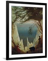 Chalk Cliffs on Ruegen, 1818/1819-Caspar David Friedrich-Framed Premium Giclee Print