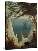 Chalk Cliffs on Ruegen, 1818/1819-Caspar David Friedrich-Stretched Canvas