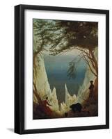 Chalk Cliffs on Ruegen, 1818/1819-Caspar David Friedrich-Framed Giclee Print