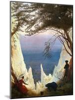Chalk Cliffs on Rügen-Caspar David Friedrich-Mounted Giclee Print