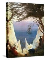 Chalk Cliffs on Rügen-Caspar David Friedrich-Stretched Canvas