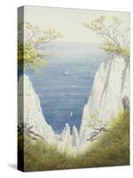 Chalk Cliffs on Rugen, 1825-26-Caspar David Friedrich-Stretched Canvas