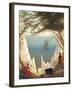 Chalk Cliffs on Rugen, C.1818-Caspar David Friedrich-Framed Giclee Print