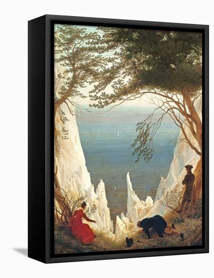 Chalk Cliffs on Rugen, C.1818-Caspar David Friedrich-Framed Stretched Canvas