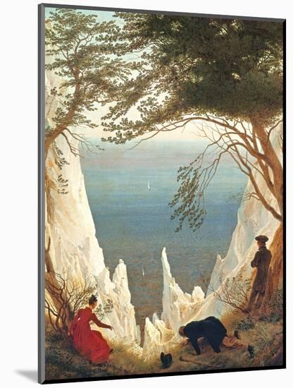 Chalk Cliffs on Rugen, C.1818-Caspar David Friedrich-Mounted Giclee Print