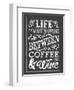 Chalk Coffee Wine-Melody Hogan-Framed Art Print