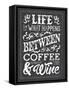 Chalk Coffee Wine-Melody Hogan-Framed Stretched Canvas