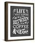 Chalk Coffee Wine-Melody Hogan-Framed Art Print