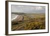 Chalk Downland and River Estuary. Seven Sisters Country Park, South Downs, England, November 2011-Peter Cairns-Framed Photographic Print
