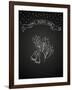 Chalk Flower on Blackboard-tukkki-Framed Art Print