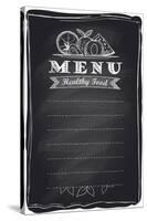 Chalk Healthy Food Fruit Menu-Selenka-Stretched Canvas