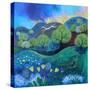 Chalk Horse Hill 2, 2023, (Acrylics on Gesso)-Lisa Graa Jensen-Stretched Canvas