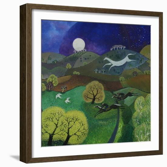 Chalk Horse Hill, 2010-Lisa Graa Jensen-Framed Giclee Print