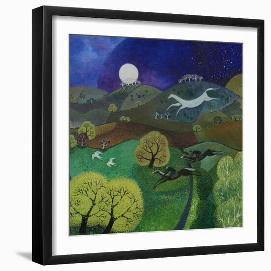 Chalk Horse Hill, 2010-Lisa Graa Jensen-Framed Giclee Print